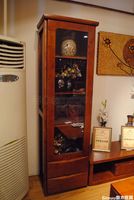 全实木家具柏木酒柜单门展示柜 0.6M东南亚风格 实木酒柜