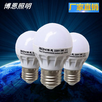 LED灯泡节能灯球泡室内工厂照明5W卧室超亮E27声光控LED光源Lamp