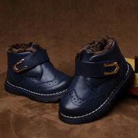 男童婴儿棉鞋子1-2-3岁女宝宝学步鞋男女软底雪地靴真皮加绒冬季