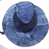 2015夏季新款 野外生存遮阳迷彩帽子 网格透气钓鱼帽牛仔风格