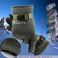 冬季加厚加绒保暖男士手套骑车滑雪户外运动防寒加绒男棉手套韩版