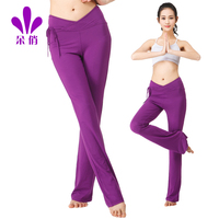 新款瑜伽练功裤女士运动健身裤子舞蹈练习长裤夏款成人瑜伽喇叭裤