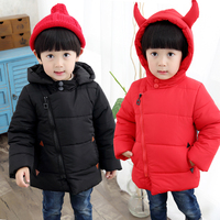 童装男童加厚外套宝宝棉袄2015新款韩版中小童婴儿加绒羽绒棉衣潮