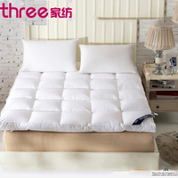 加厚10cm羽丝绒床垫可折叠榻榻米床褥双人1.5/1.8m酒店床垫被褥子