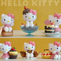 KT凯蒂猫hello kitty玩具公仔玩偶卡通摆件套装模型生日七夕礼物