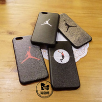 黑边iphone6s创意NBA手机壳代购正品乔丹air苹果6plus保护套软胶