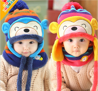 冬季婴儿帽子秋冬0-2岁男女童帽宝宝帽子小孩套头帽儿童保暖帽潮