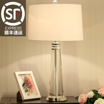 现代简约欧式水晶台灯卧室床头灯创意酒店大台灯时尚客厅装饰台灯