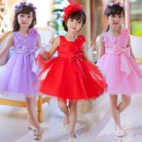 女童公主裙六一儿童演出服蓬蓬纱裙女童花童生日礼服主持人舞台服