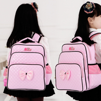 韩国儿童书包小学生女孩1-3年级双肩背包防水护脊多隔层公主粉色