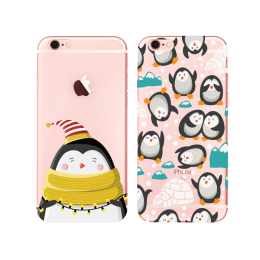 原创圣诞企鹅系列韩国苹果6s手机壳iPhone6plus保护套透明软壳