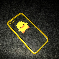 JUST CM 创意卡通定制 小黄鸭 可爱动物苹果 iphone6p手机保护壳