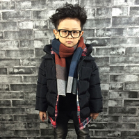 童装男童棉衣2015新款冬装儿童中长款韩版加厚保暖棉袄棉服3-9岁