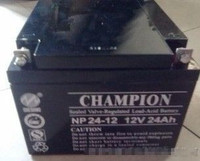 冠军蓄电池12V24AH直流屏铁路机房UPS专用电源工业特价应急包邮