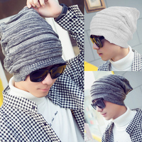 2015新款冬季男士毛线帽 加厚保暖护耳帽青少年户外运动帽男潮