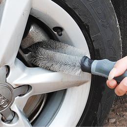 汽车用正品轮毂刷 直型除尘尼龙硬毛轮胎刷子专用清洁美容洗车刷