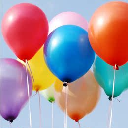 节日庆祝装饰 乳胶气球儿童生日派对摆布置庆典活动用品 混色气球