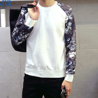 冬季套头卫衣男士韩版春装印花大码外套青少年潮流休闲运动棒球服