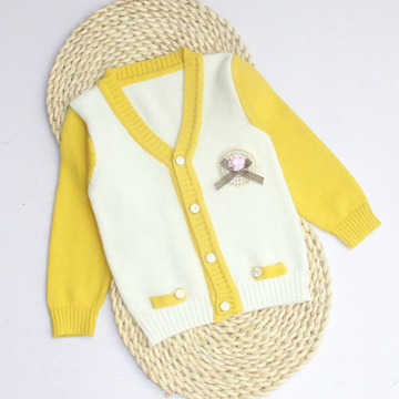 童装女童纯棉外套毛衣宝宝针织衫0-3岁婴儿秋装开衫小童线衫新品