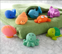 喷水小动物 Elegant Baby原装正品宝宝洗澡戏水玩具-不含BPA