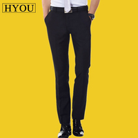 夏季新款男士西裤 职业长裤商务正装韩版修身黑色西装裤子薄款