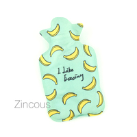 小巧手握 薄荷绿香蕉注水热水袋 还是传统的安全 可做鼠标护腕哦