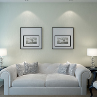 纯色素色中式背景墙壁纸 卧室3d简约现代深压纹大型客厅墙纸