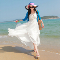 2015新款波西米亚长裙沙滩裙雪纺海边度假夏季大摆连衣裙子