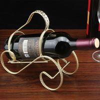 魔术悬浮红酒架摆件  铁艺葡萄酒支架子 新颖创意酒瓶架酒窖装饰