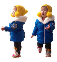 韩版儿童中长款羽绒服男童女童加厚冬装童装外套