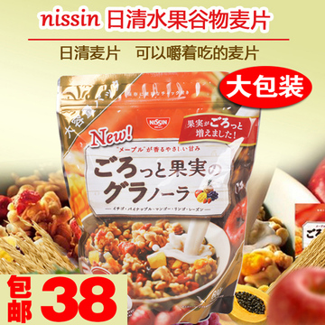 日本进口 日清Cisco's GooTa综合水果 坚果燕麦片 营养早餐600G