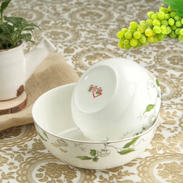 唐山骨质陶瓷米饭碗微波碗家用瓷碗套装中韩式厨房高档餐具礼品