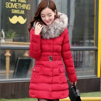 加肥加大棉衣女2015冬季新款韩版大码女装保暖中长款加厚毛领外套