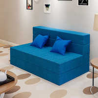 艾贝斯创意可折叠沙发床可拆洗懒人沙发单人阳台双人榻榻米床垫