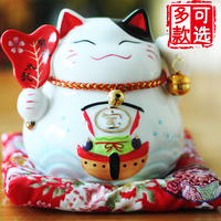 包邮正版日本招财猫摆件家居储蓄罐4.5寸创意礼品汽车摆件可爱猫