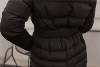 2015冬装新款羽绒服棉衣女款韩版收腰显瘦过膝保暖长款棉衣外套潮