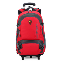 2015新款大容量可拆卸拉杆双肩包电脑包高中学生书包超轻旅行背包
