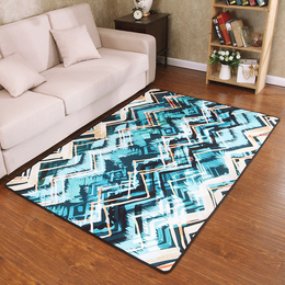 地毯客厅卧室个性时尚茶几垫 沙发家用潮流地毯床边毯长方形机洗