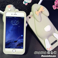 限量版龅牙兔 iphone6/6plus手机壳 苹果6S/5S软硅胶保护套可爱萌