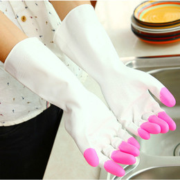 洗碗手套耐用厨房夏护肤家务洗衣服薄橡胶塑胶皮防水清洁乳胶刷碗