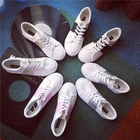2016韩国ulzzang小白鞋球鞋白色帆布鞋女板鞋韩版休闲鞋平底布鞋