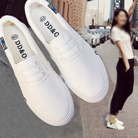【天天特价】帆布鞋2015韩版休闲纯色小白鞋学生布鞋低帮平底球鞋