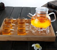 包邮耐热玻璃花茶壶北欧壶套装透明玻璃泡茶壶花茶茶具套装