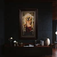 欧式客厅装饰画油画美女人体油画宾馆酒店挂画沙发背景墙玄关壁画