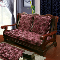 高档奢华冬季实木沙发坐垫单个布艺组合客厅防滑加厚四季红木垫子
