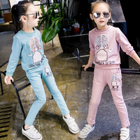 童装女童春秋装套装2016新款儿童卫衣中大童长袖运动两件套韩版潮