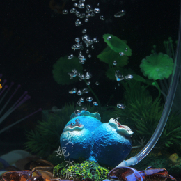 鱼缸水族箱造景 增氧装饰 造景气头气泡石珍珠珊瑚火山鱼缸装饰