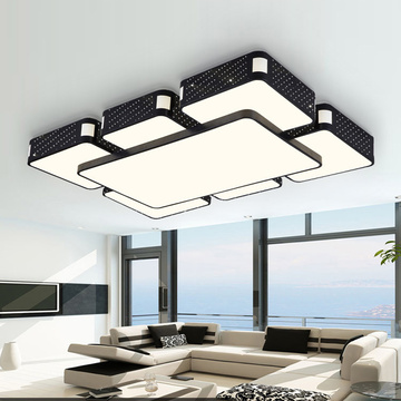 LED吸顶灯现代简约遥控大客厅灯卧室长方形温馨大气餐厅灯具灯饰