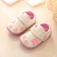 春秋真皮软底学步鞋女婴儿鞋子男宝宝鞋小皮鞋 0-1-2岁3-6-9个月