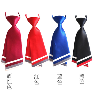 全新水兵舞专用领带团购韩版刀型女领带广场舞配饰女领带懒人领带